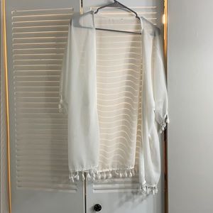 Oversized White beach coverup